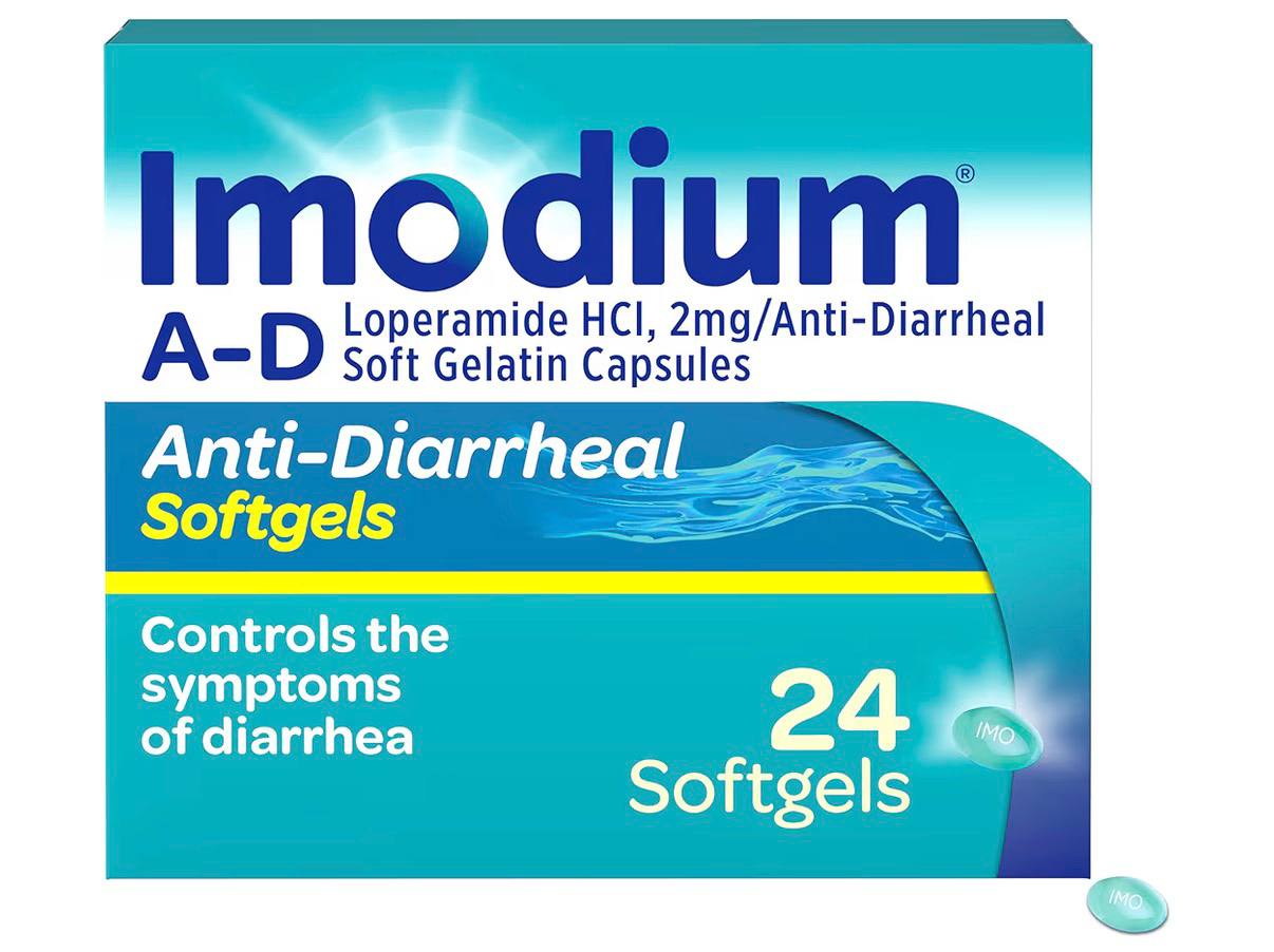 Imodium A-D Anti-Diarrheal Softgels with 2mg Loperamide Hydrochloride, 24ct