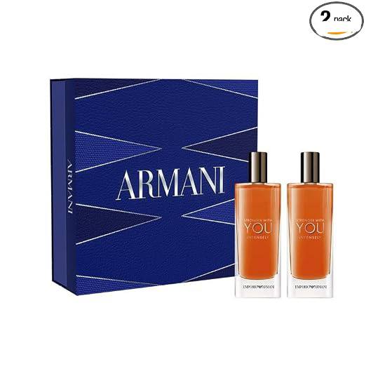 Armani Beauty - Stronger With You Intensely - Cologne for Men - Fougère Ambery Woody Men’s Fragrance - Pink Pepper, Lave