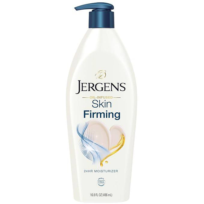 Jergens Skin Firming Body Lotion for Dry to Extra Dry Skin, Skin Tightening Cream with Collagen and Elastin, Dermatologi