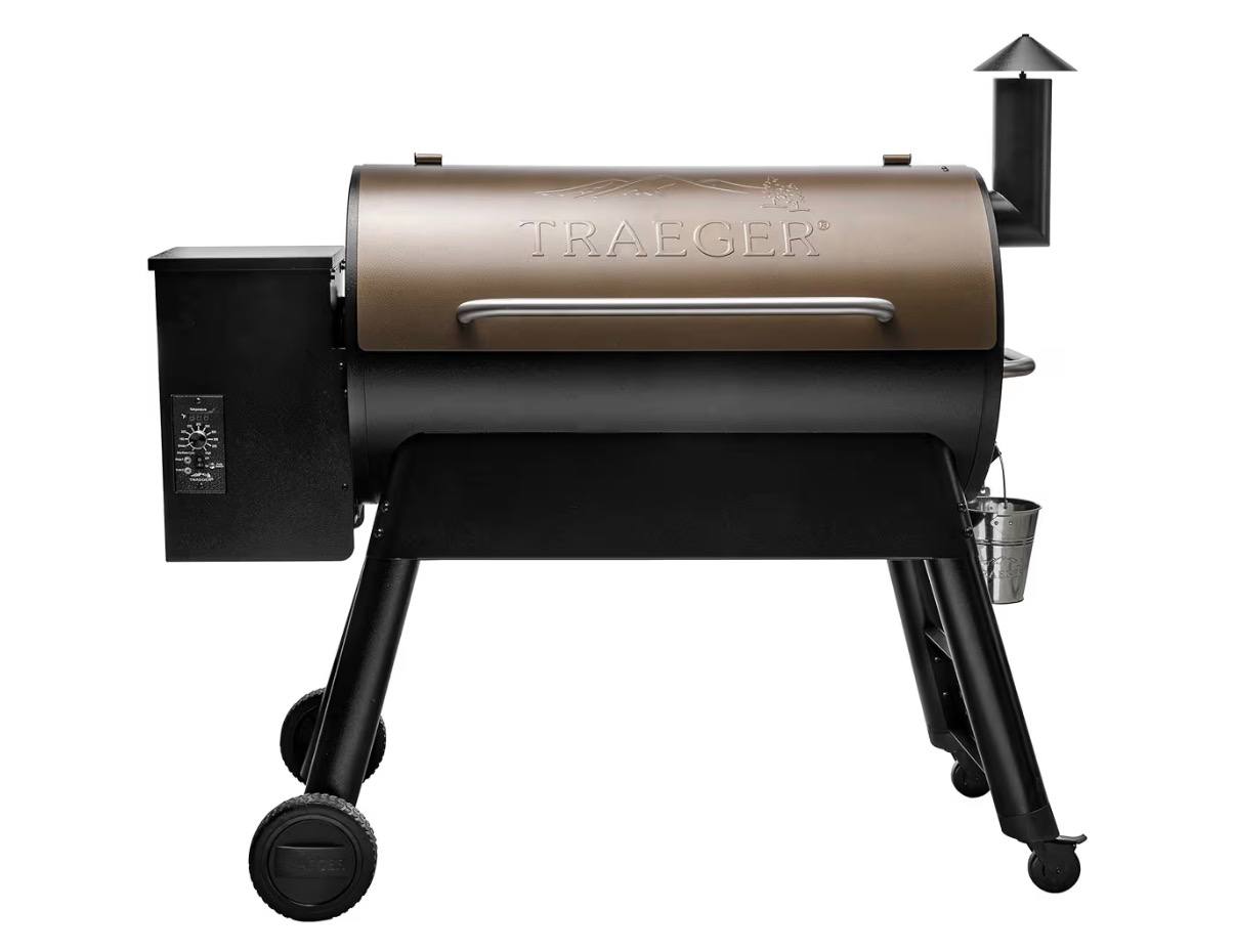 Traeger Grills Pro 34 Electric Wood Pellet Grill and Smoker, Bronze, 884 Square Inches Cook Area, 450 Degree Max Tempera