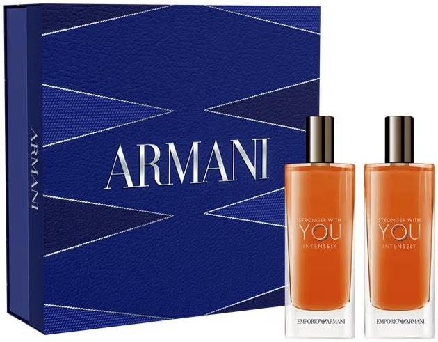 Armani Beauty - Stronger With You Intensely - Cologne for Men - Fougère Ambery Woody Men’s Fragrance - Pink Pepper, Lave