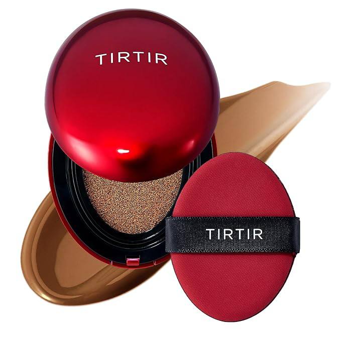 TIRTIR Mask Fit Red Cushion Foundation | Full coverage, Weightless, Skin fit, Satin Glow Finish, Korean Makeup BB Founda