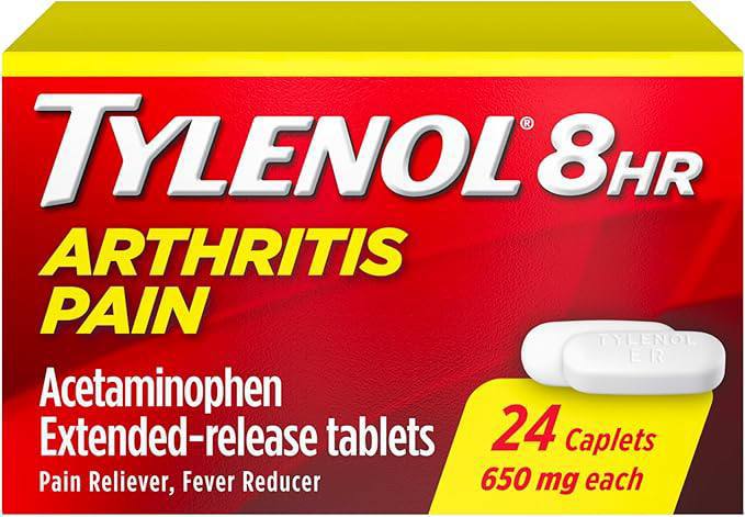 Tylenol 8 Hour Arthritis Pain Relief Extended-Release Tablets, 650 mg Acetaminophen, Joint Pain Reliever & Fever Reducer