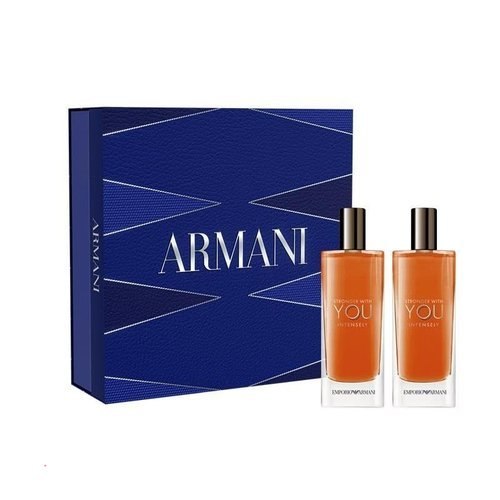 Armani Beauty - Stronger With You Intensely - Cologne for Men - Fougère Ambery Woody Men’s Fragrance - Pink Pepper, Lave