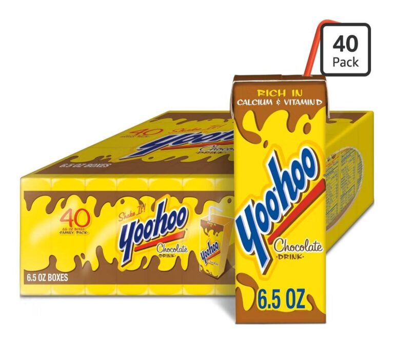 🔥 Yoo-hoo Chocolate Flavored Drink, 6.5 fl oz Boxes 40 Pack, Ready to Drink, Caffeine-Free, 99% Fat-Free, High in Calcium   — $9
