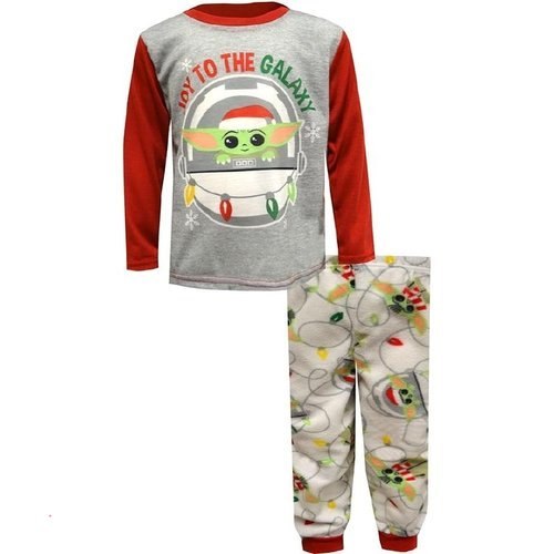 Boys Star Wars Mandalorian Joy to the Galaxy Toddler Pajama