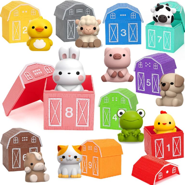 🔥 Learning Toys for 1,2,3 Year Old Toddlers, 20Pcs Farm Animals Toys Montessori Counting  — $10.19  (was $24.99)
