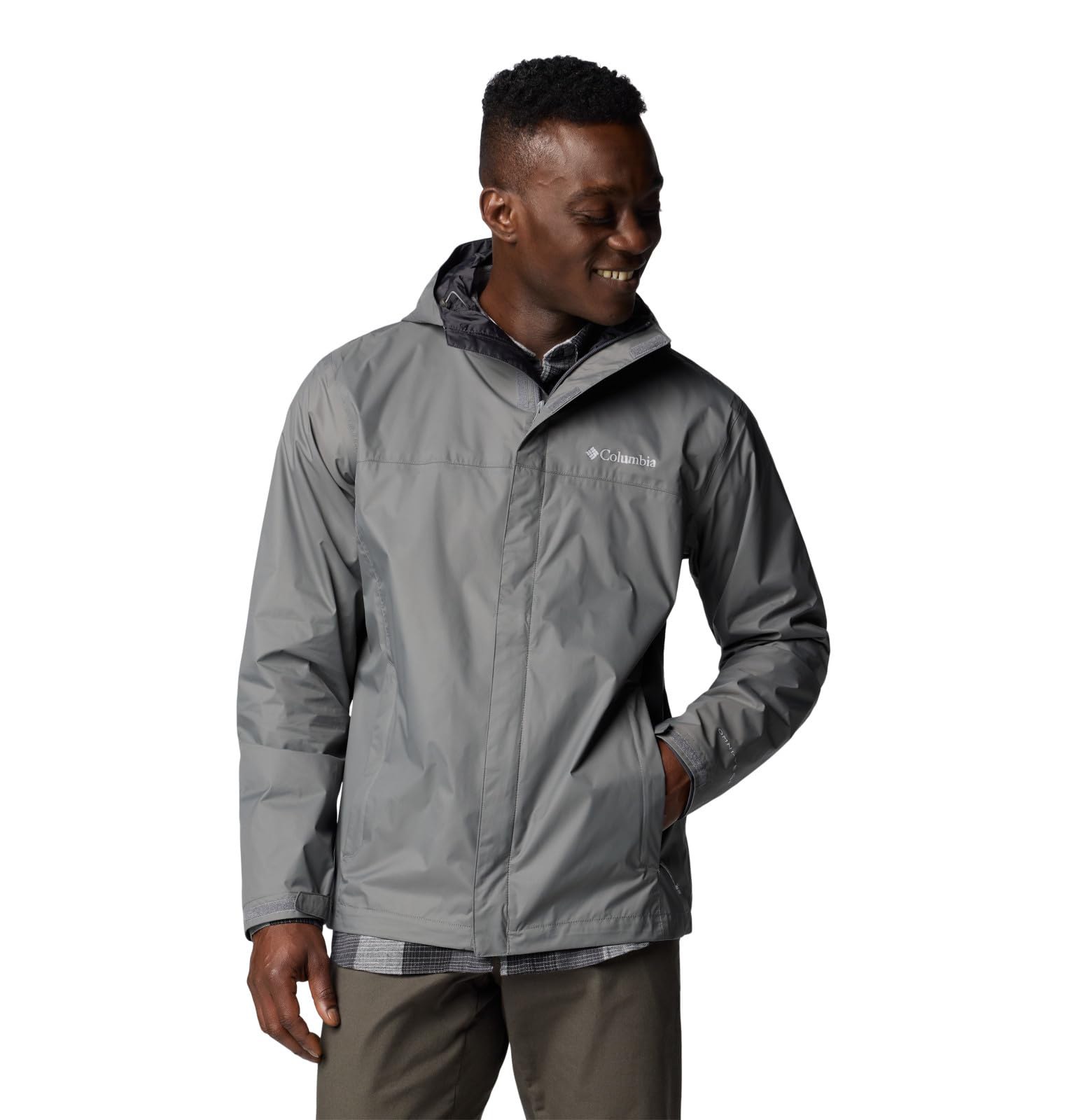 Columbia Men's Watertight II Waterproof Rain Jacket, City Grey
