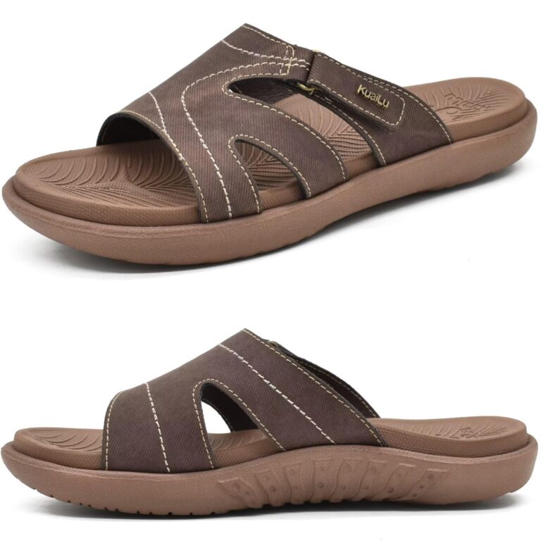🔥 KuaiLu Womens Fashion Orthotic Slides Ladies Lightweight Athletic Yoga Mat Walking  — $23.99  (was $35.99)