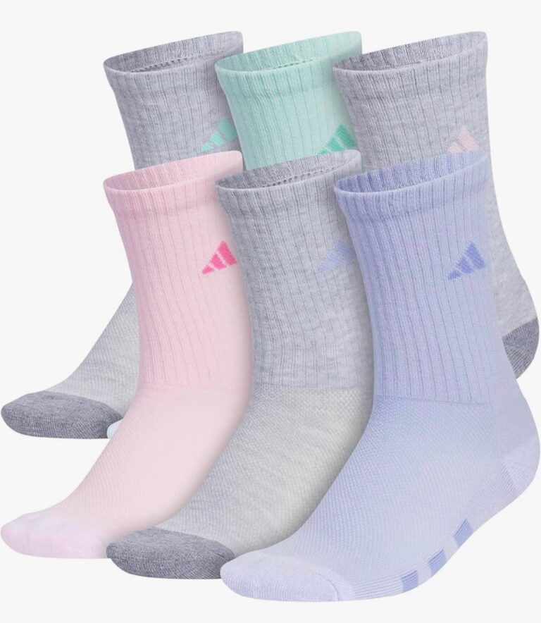 🔥 adidas Kids Athletic Cushioned 6-Pack Crew (Little Kid/Big Kid/Adult)  — $12  (was $20)