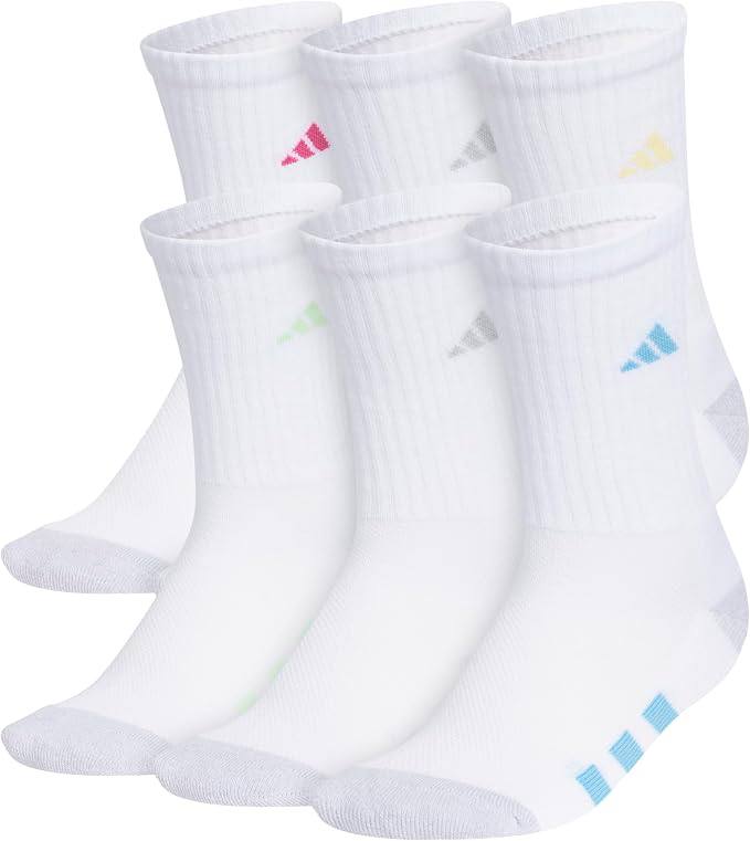 adidas Kids Athletic Cushioned 6-Pack Crew (Little Kid/Big Kid/Adult)