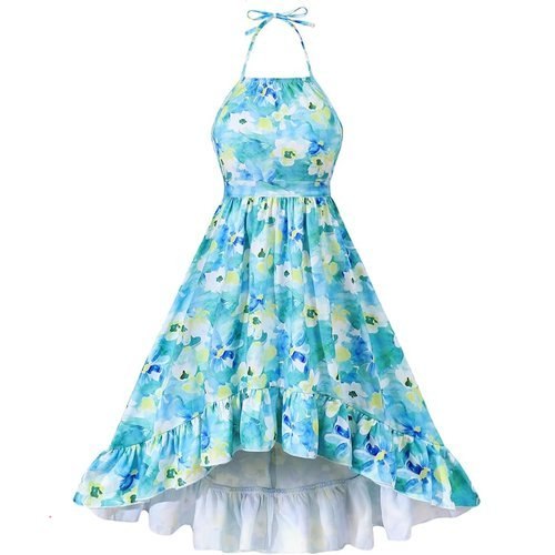 Blue Flower Teen Dresses
