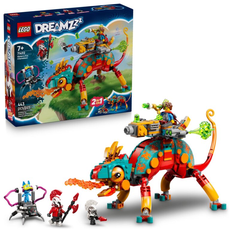 🔥 LEGO DREAMZzz Mateo’s Fire Chameleon Building Toy – Pretend Play Set for Kids  — $32.99  (was $54.99)
