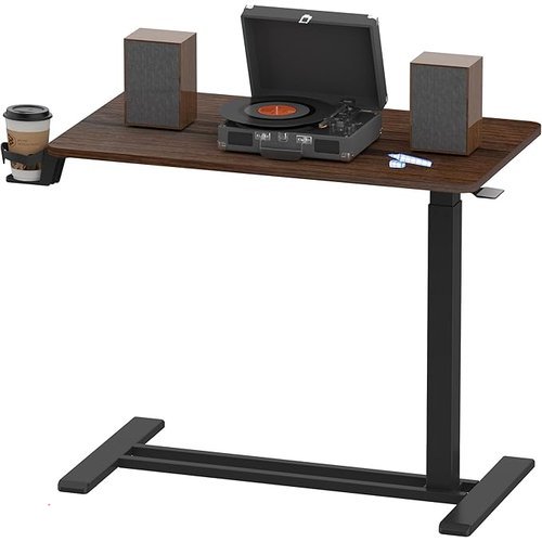 Adjustable Overbed Bedside Table with Wheels
