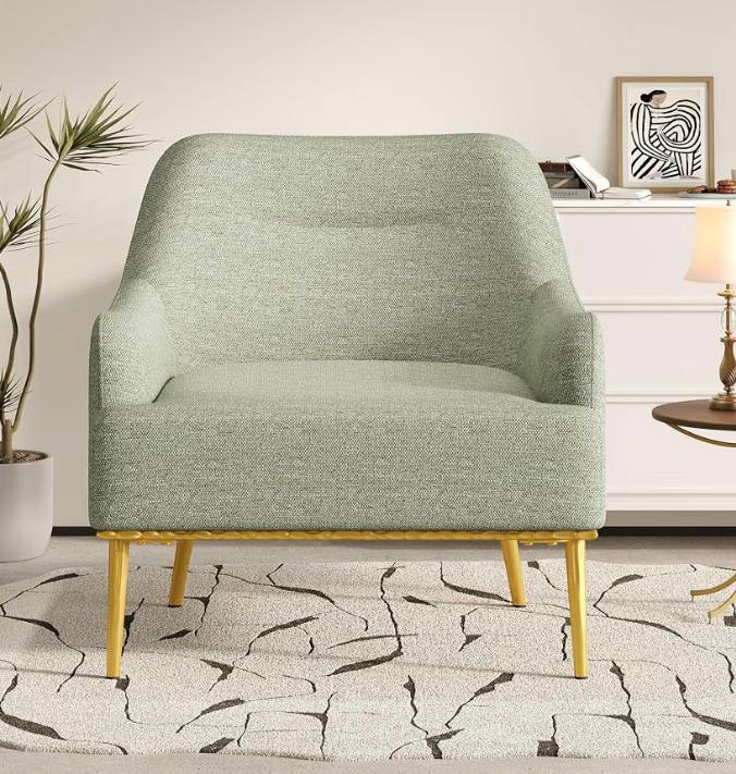 Christopher Knight Home Justin Modern Accent Chair with Metal Legs