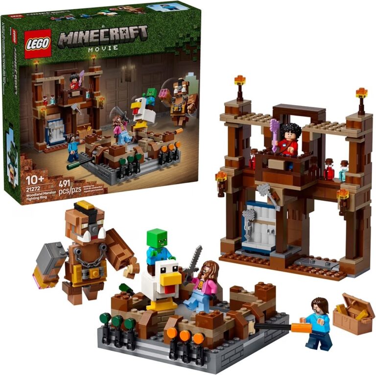 🔥 LEGO Minecraft Woodland Mansion Fighting Ring – Building Toy for Kids Age 10+ – Includes Steve, Garrett, & Henry Minecra  — $34  (was $49)