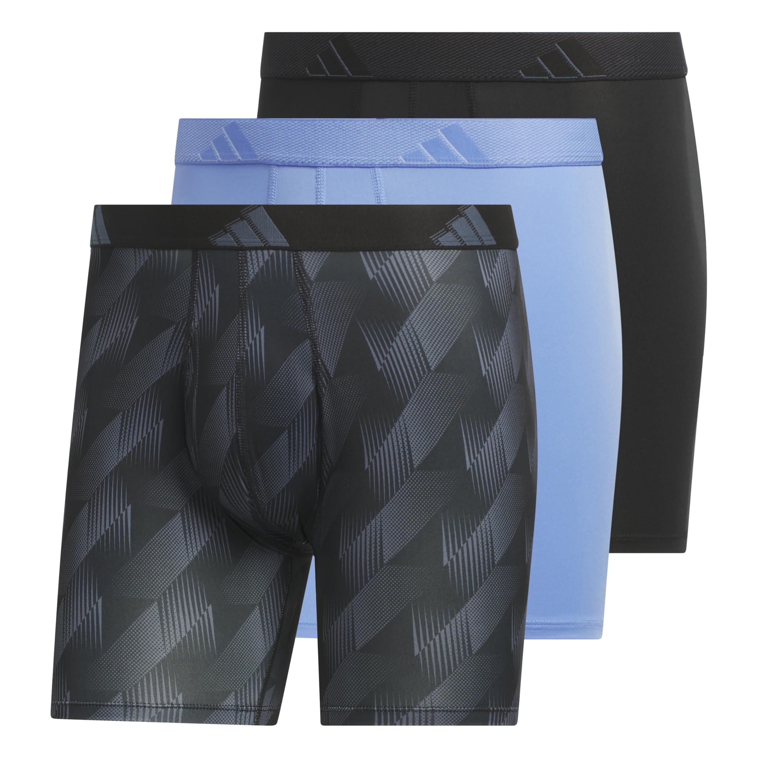 adidas Men's Microfiber Boxer Briefs (3-Pack)