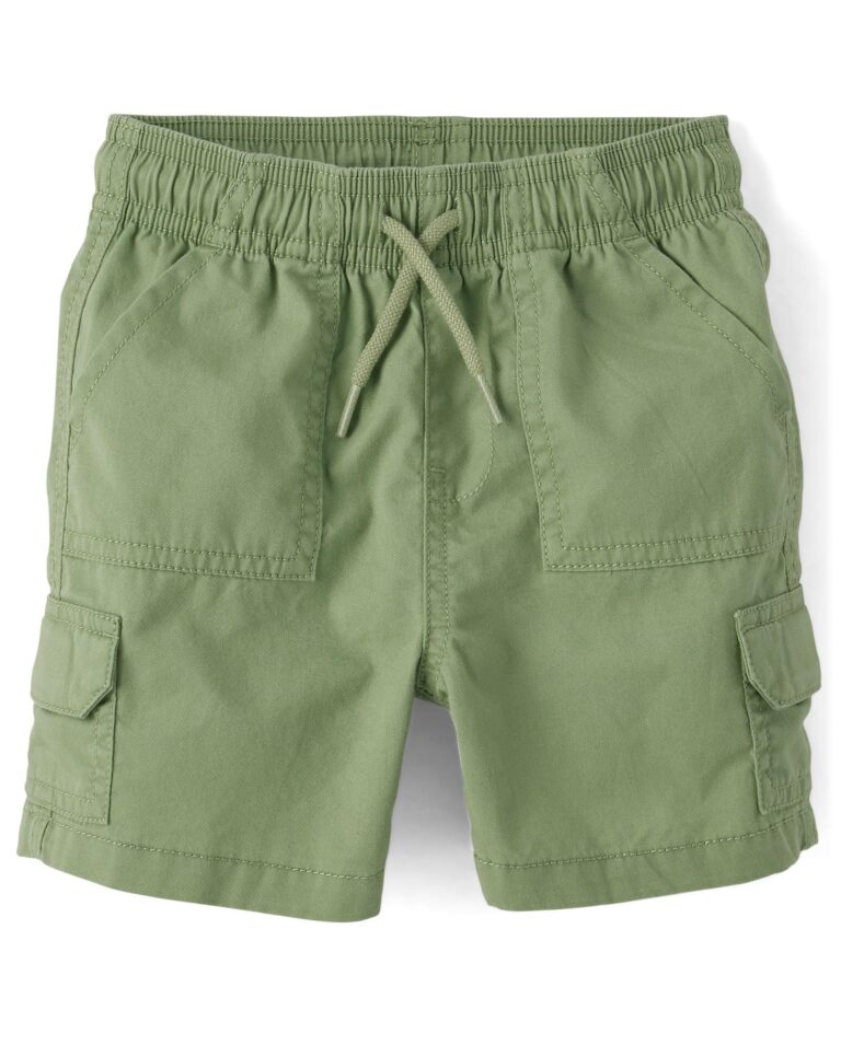 🔥 The Children’s Place,Baby-Boys,and Toddler Pull On Cargo Shorts,Misty Glen,9 Months,12 Months  — $11.11  (was $22.95)