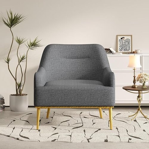Christopher Knight Home Justin Modern Accent Chair with Metal Legs