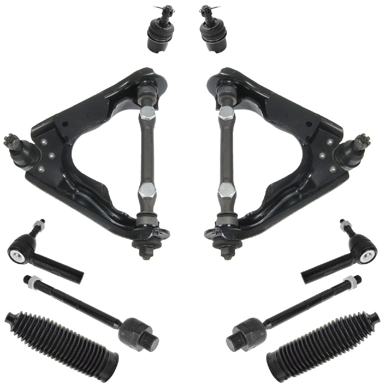 TRQ Front Steering & Suspension Kit Ball Joint Control Arm with Ball Joint Steering