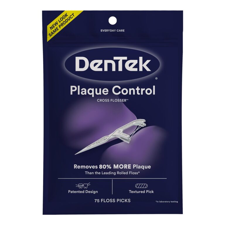 🔥 DenTek Plaque Control Floss Picks, X-Shaped Cross Flosser Dental Flossers  — $1.29  (was $5.20)