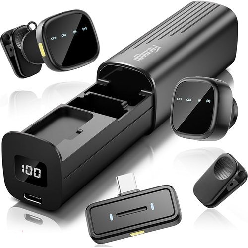 Facmogu K26 Wireless Lavalier Microphones