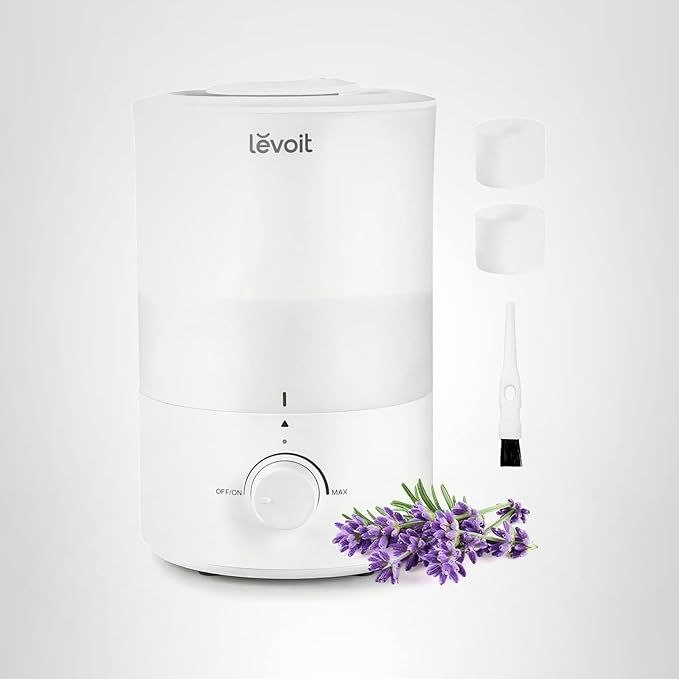 LEVOIT - Humidifiers for Bedroom - Quiet (3L Water Tank) - Cool Mist/Top Fill/Essential Oil Diffuser/25Watt - Home/Large