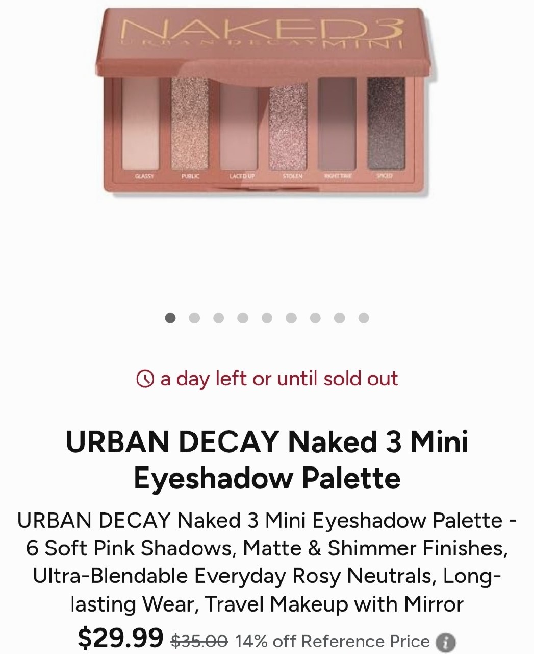 URBAN DECAY Naked 3 Mini Eyeshadow Palette