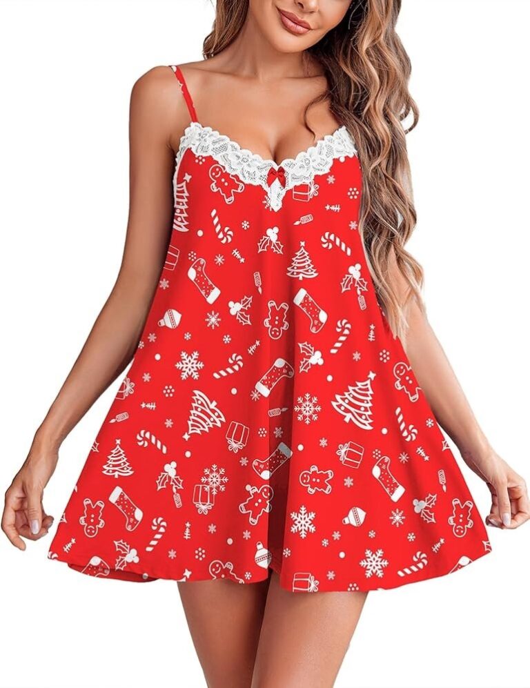 🔥 Ekouaer Women Lace Nightgown Sexy Spaghetti Strap Cami Sleeveless Chemise Sleepwear Sleep Dress  — $8  (was $26)