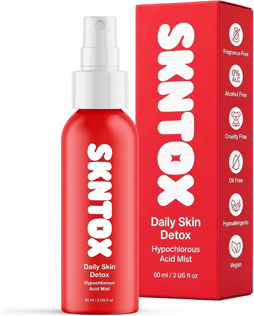 Hypochlorous Acid Facial Mist for Sensitive, Redness-Prone Skin, Fragrance-Free, 3-Ingredient Formula, Made in USA, 2 Fl