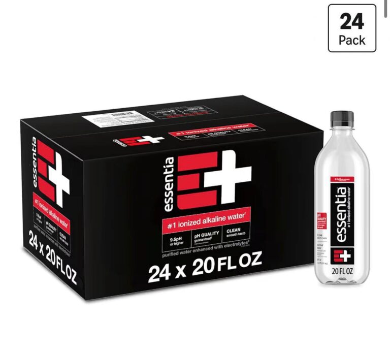 🔥 Essentia Water LLC, Ionized Alkaline Bottled Water; 99.9% Pure, Infused with Electrolytes, 9.5 pH or Higher a Clean, Smo  — $15  (was $34)