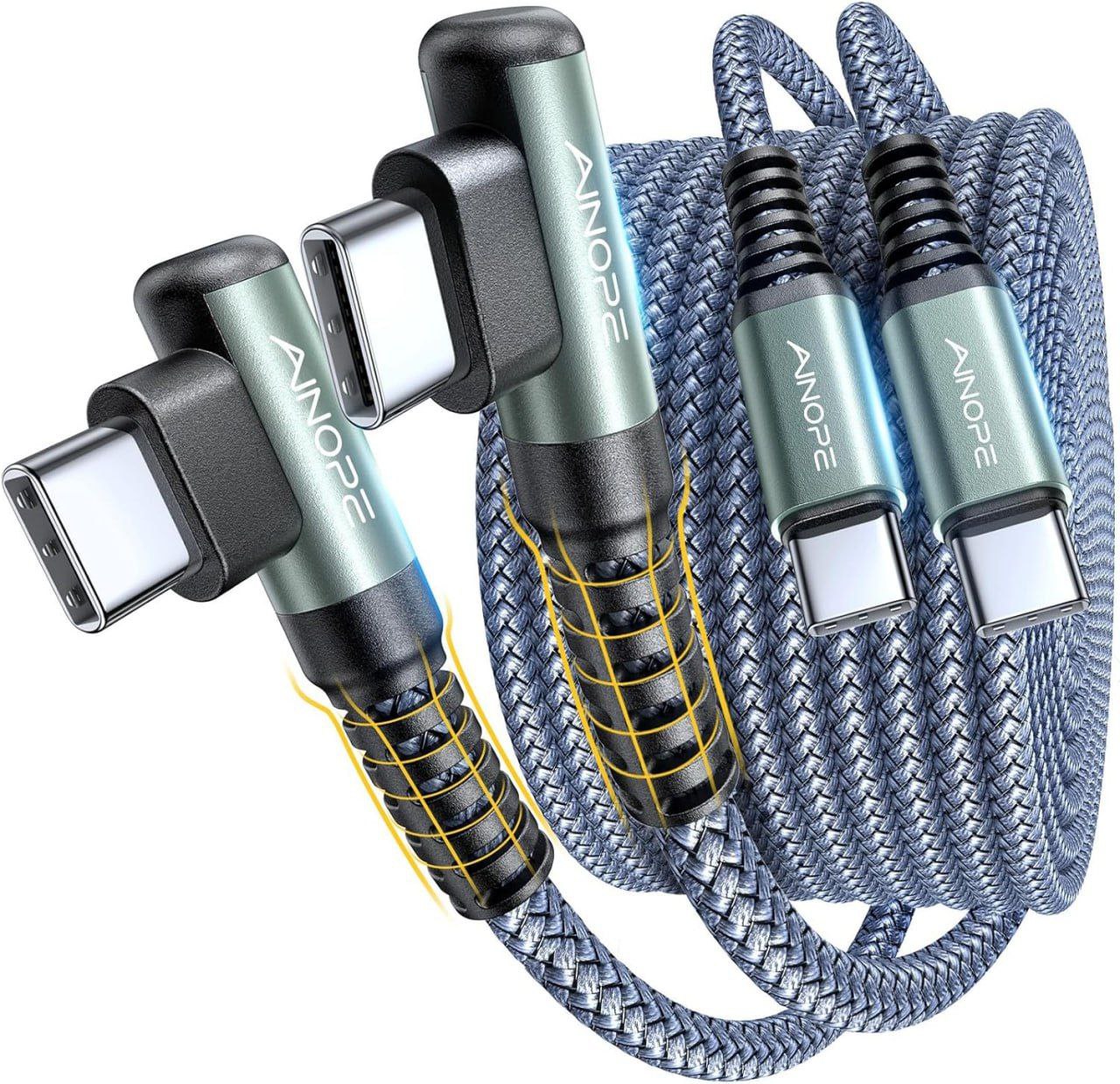 2-Pack USB C to USB C Cable