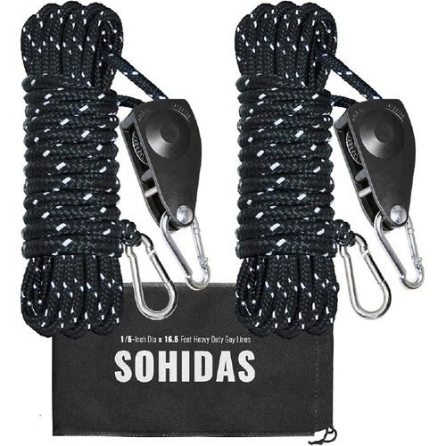 SOHIDAS Reflective Camping Ropes