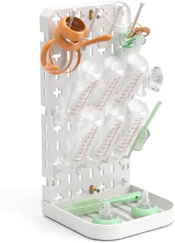 Baby Bottle Drying Rack Baby Bottle Holder Space Saving Bottle Dryer Rack Station Countertop Storage Organizer 12 Travel