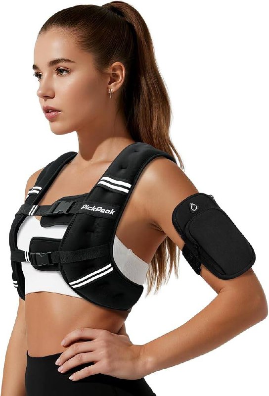 Weighted Vest for Woman Man 5lb/6lb/8lb/12lb/15lb/20lb/25lb/30lb Weighted Vest for Walking, Strength Training Weight Ves