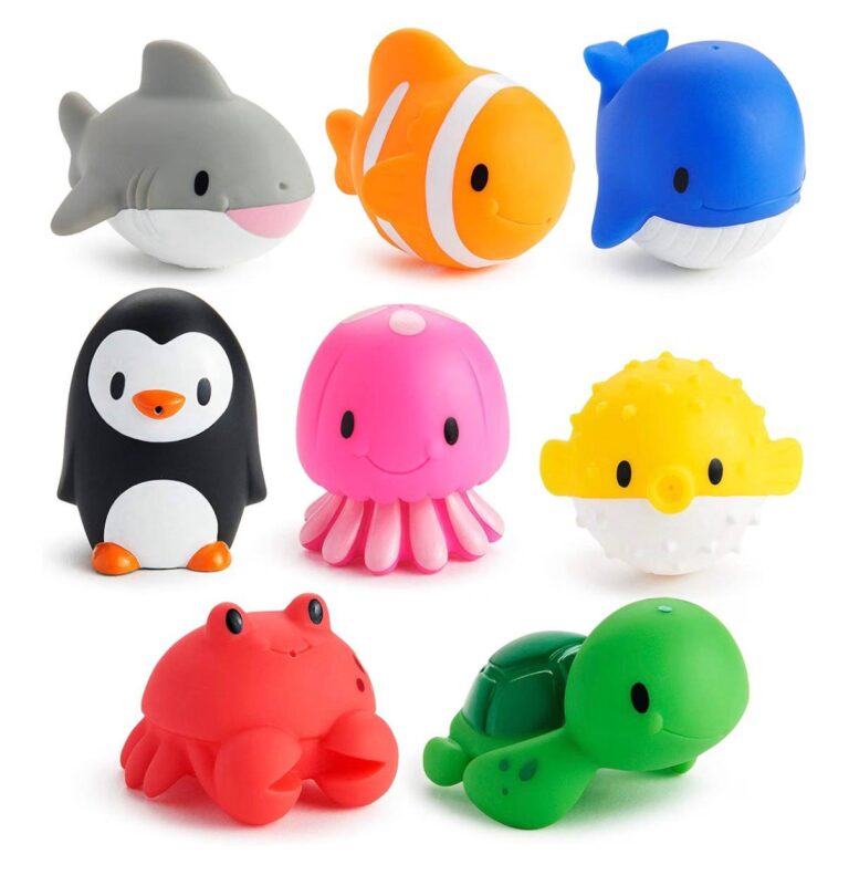 🔥 Munchkin Baby Bath Toy Squirts for Babies and Toddlers 9 Months and Up, Ocean Sea Animals Squirters, 8 Pack  — $4  (was $10)