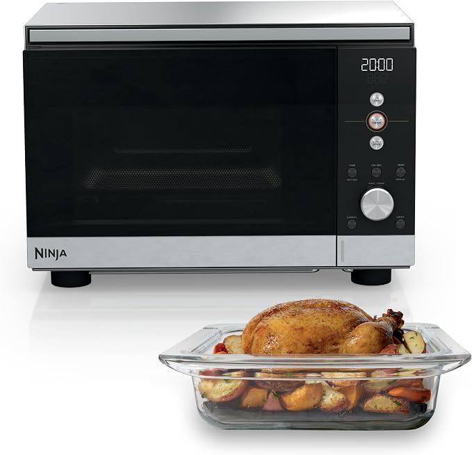 Ninja Crispi Microwave and Air Fryer with FusionCrisp, 14-in-1, 1000W, 0.9 Cu. Ft., Max Crisp, Roast, Bake, Broil, 8 Mic