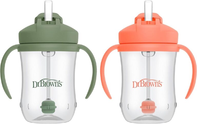 🔥 Dr. Brown’s Milestones Baby’s First Straw Cup, Training Cup with Weighted Straw  — $4.69  (was $12.99)