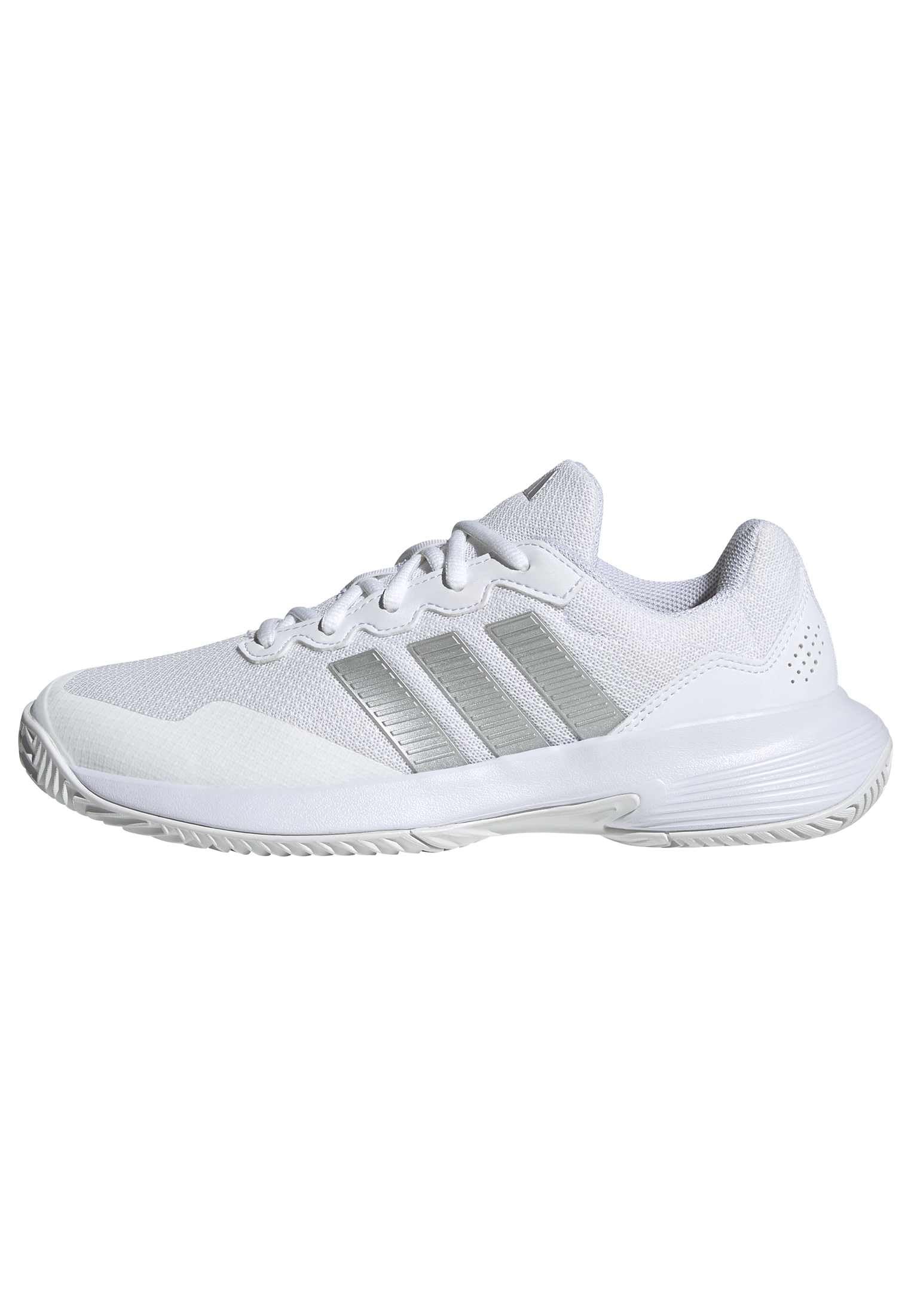 adidas Women's Gamecourt 2 W, White/Silver Metallic/Silver Metallic
