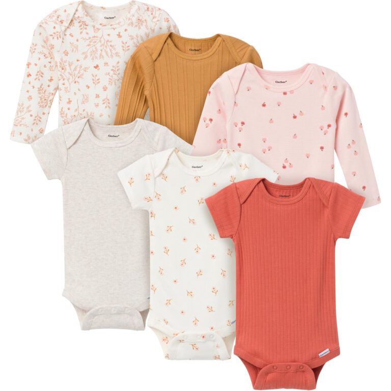 🔥 Gerber Unisex Baby Multi-Pack Onesies Bodysuits (Short and Long Sleeve)  — $15.00  (was $26.99)