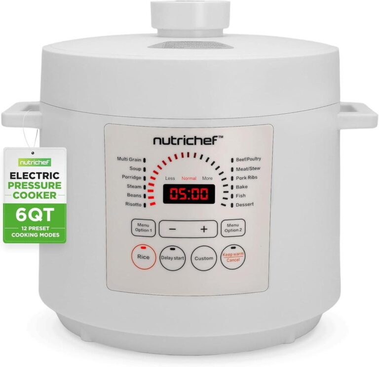 🔥 NutriChef Electric Pressure Cooker 6 Quart Capacity