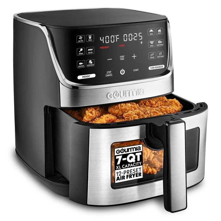 🔥 Gourmia 7 QT Digital Air Fryer with Easy View Window, 12-One Touch Presets  — $57  (was $99)