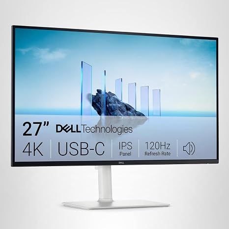 🔥 Dell 27 Plus 4K USB-C Monitor – S2725QC – 27-inch 4K (3840 x 2160) 120Hz 16:9 Display, AMD FreeSync Premium, sRGB 99%, I