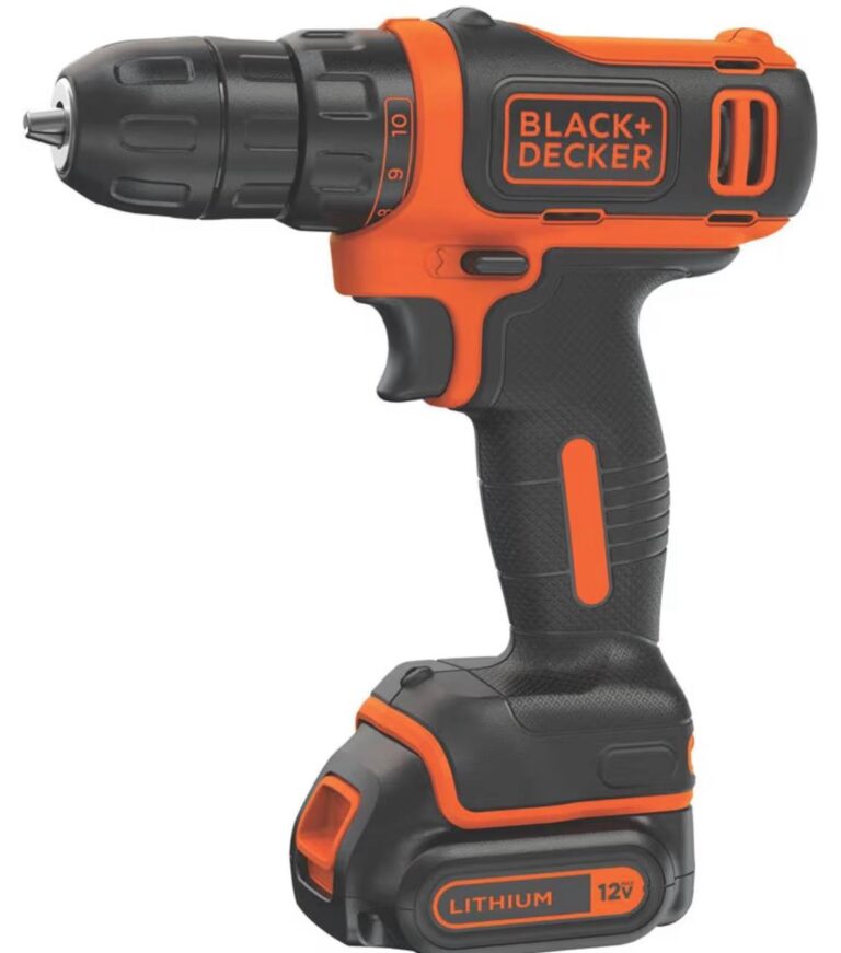 🔥 BLACK+DECKER 12V MAX Cordless Drill/Driver, Battery and Charger Included (BDCDD12C)  — $17  (was $49)