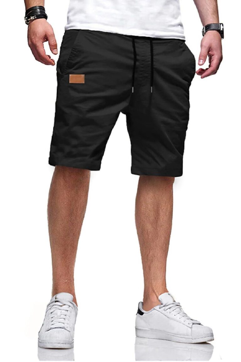 🔥 JMIERR Mens Summer Casual Cotton Twill Chino Shorts, S Black  — $9.99  (was $29.99)