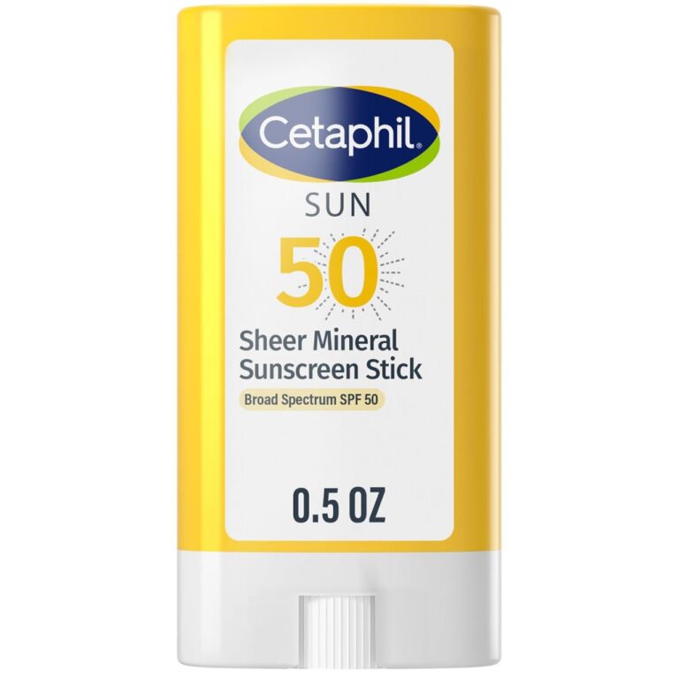 🔥 Cetaphil Sheer Mineral Sunscreen Stick for Face & Body, 0.5oz, 100% UVA/UVB Mineral Sunscreen: Zinc Oxide & Titanium Dio  — $3  (was $7)
