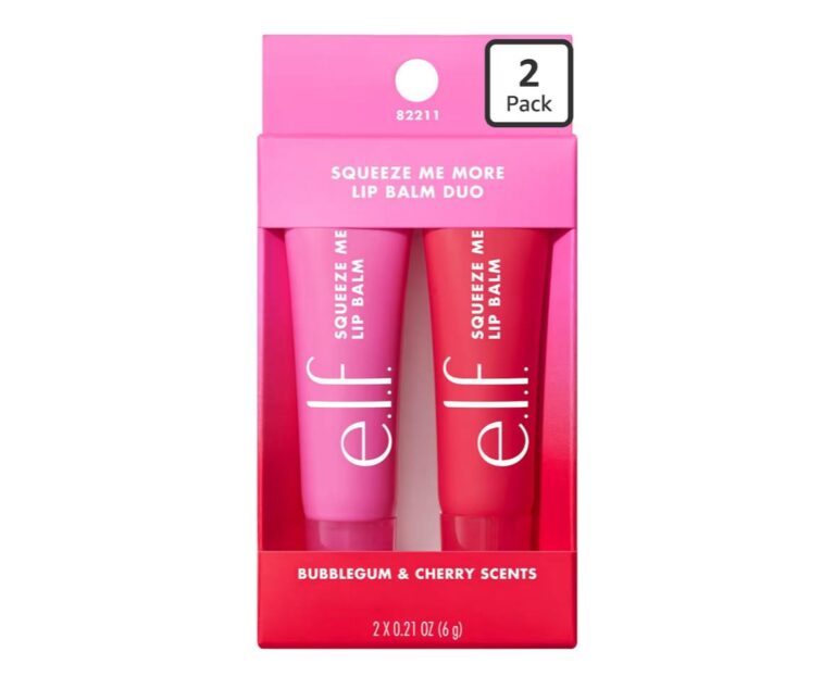 🔥 e.l.f. Squeeze Me More Lip Balm Duo, Moisturizing Balm For A Sheer Tint Of Color, Made With Hyaluronic Acid, Vegan & Cru  — $3  (was $9)
