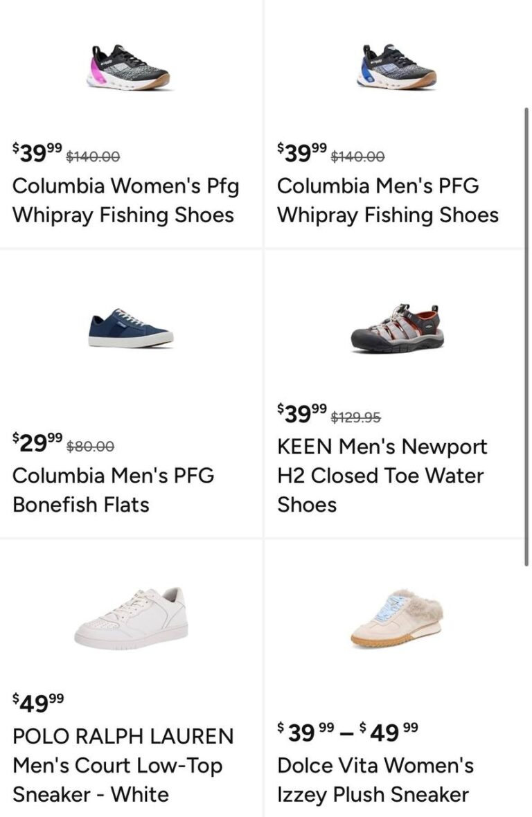 🔥 Back to School Shoes  — $50