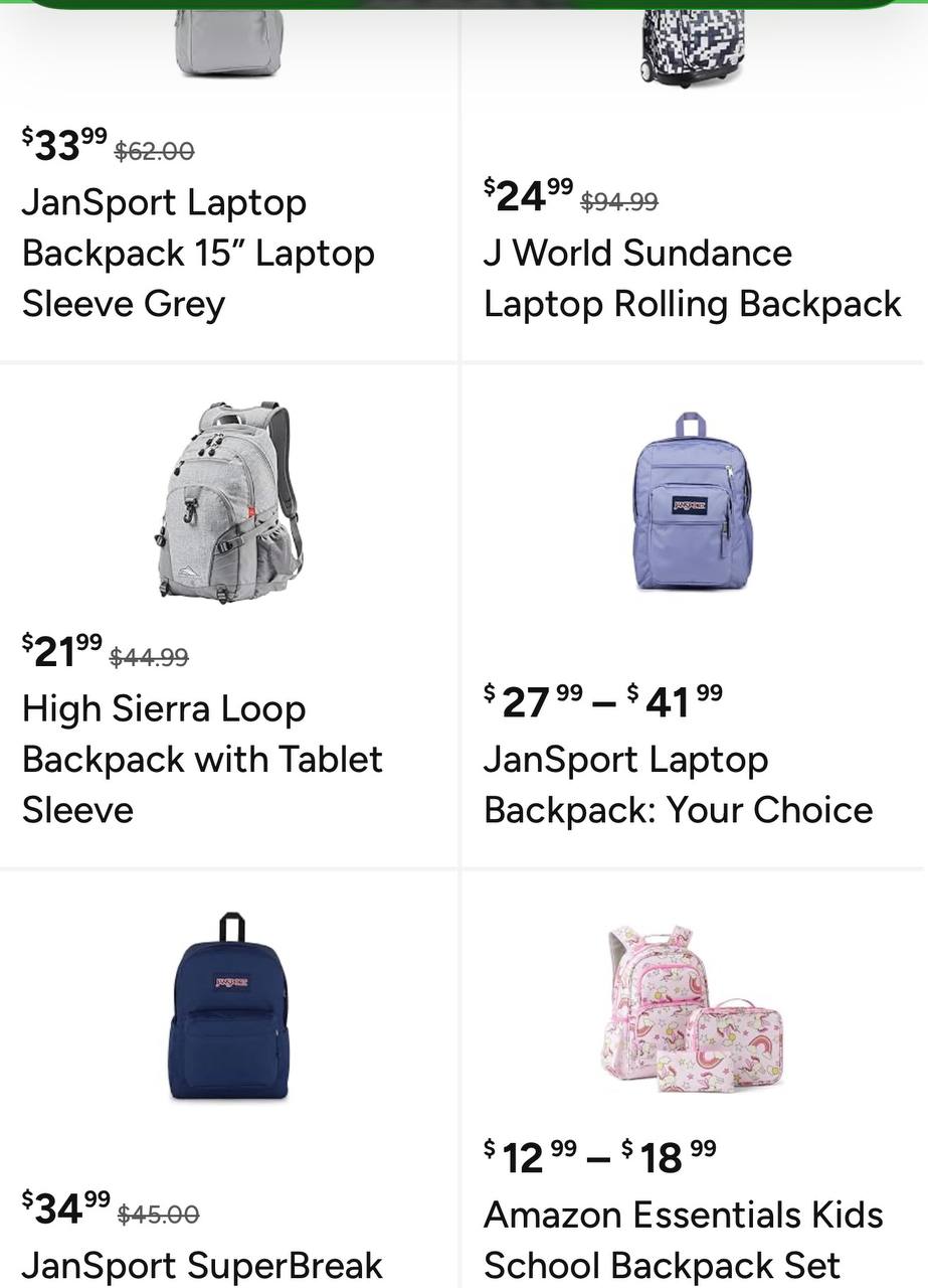Back to School Backpacks