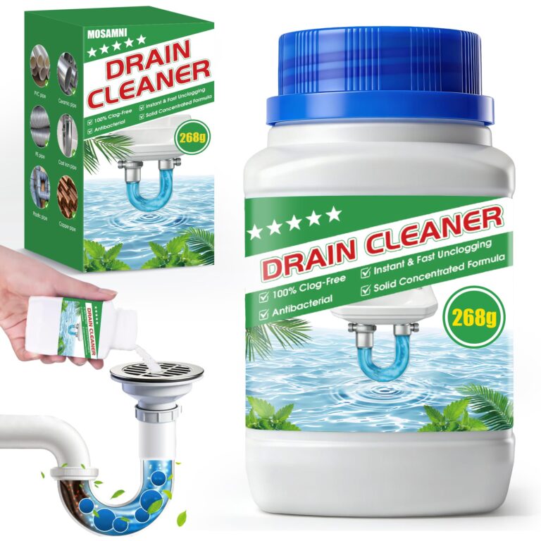🔥 MOSAMNI Drain Clog Remover, 9.4OZ Solid Pipe Cleaner Particle(6 Uses)  — $9.48  (was $19.99)